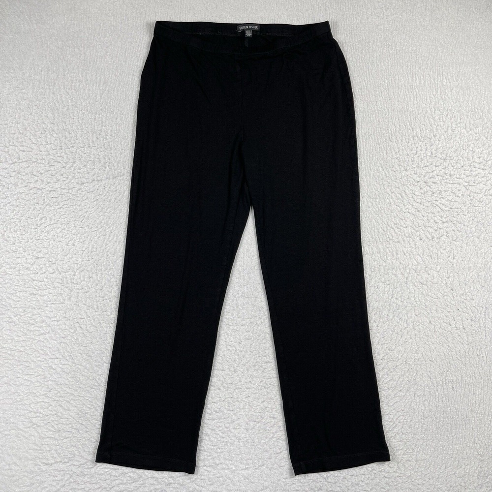 Eileen Fisher Pants Womens Small Cropped Career Casual Everyday Viscose Spandex
